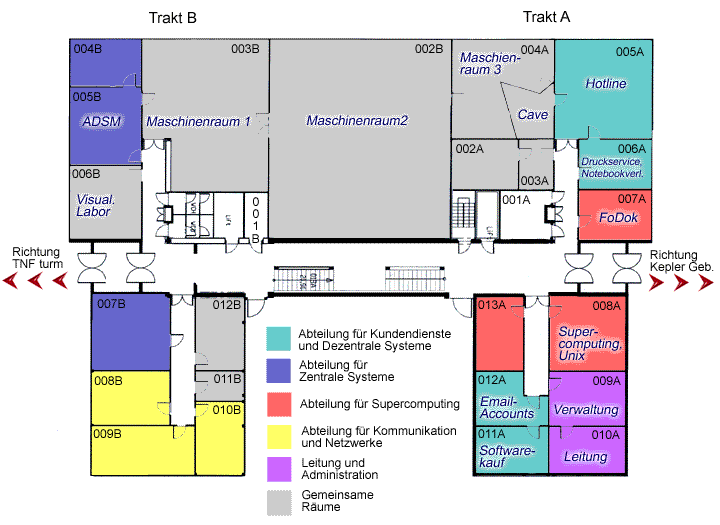 Plan Juridikum Erdgeschoss